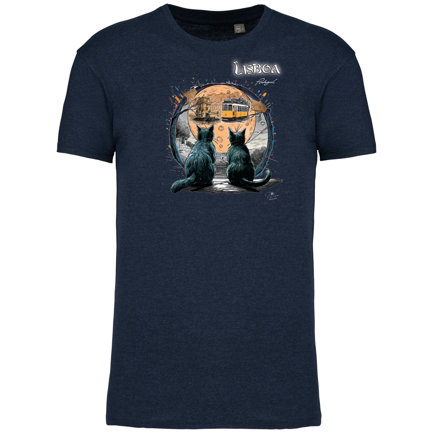T-Shirt Algodão Biológico Luar Lisboa
