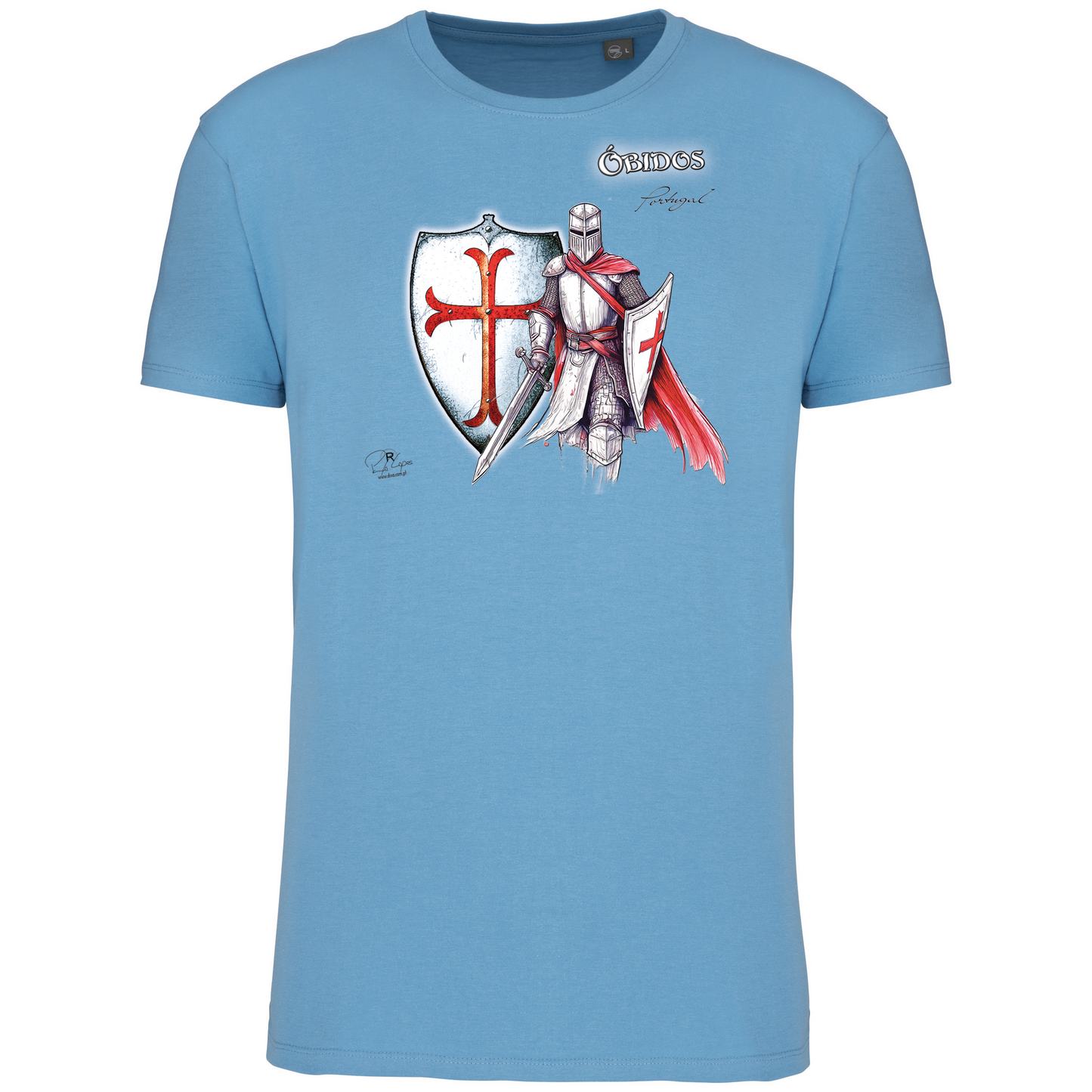 T-Shirt Algodão Biológico Templário Óbidos