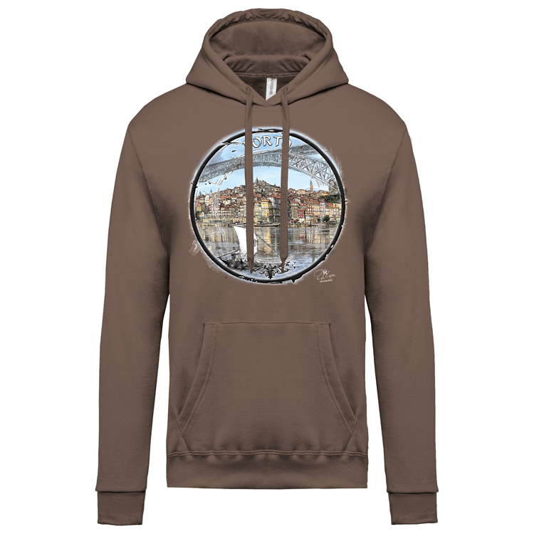 Sweatshirt Kariban com Capuz Selo Porto