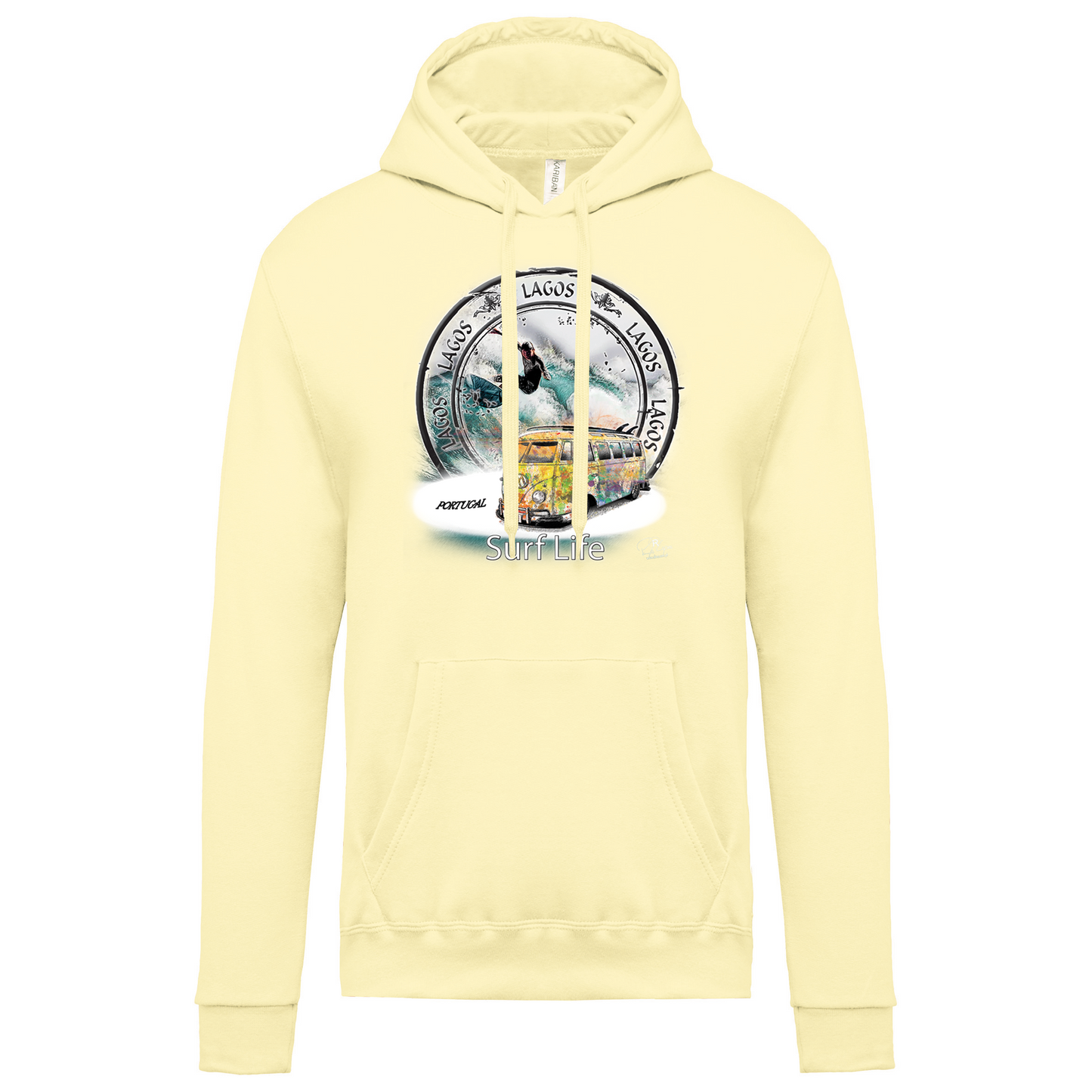 Sweatshirt Kariban com Capuz Surf Life Lagos