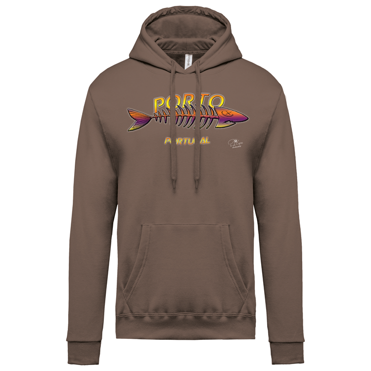 Sweatshirt Kariban com Capuz Espinha Porto
