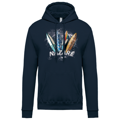 Sweatshirt Kariban com Capuz Surfboards Nazaré