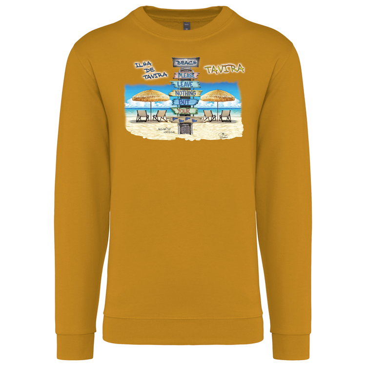 Sweatshirt Kariban sem Capuz Pegadas Tavira