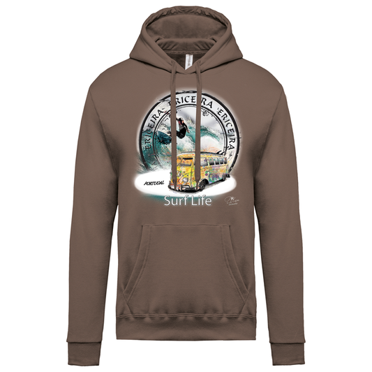 Sweatshirt Kariban com Capuz Surf Life Ericeira