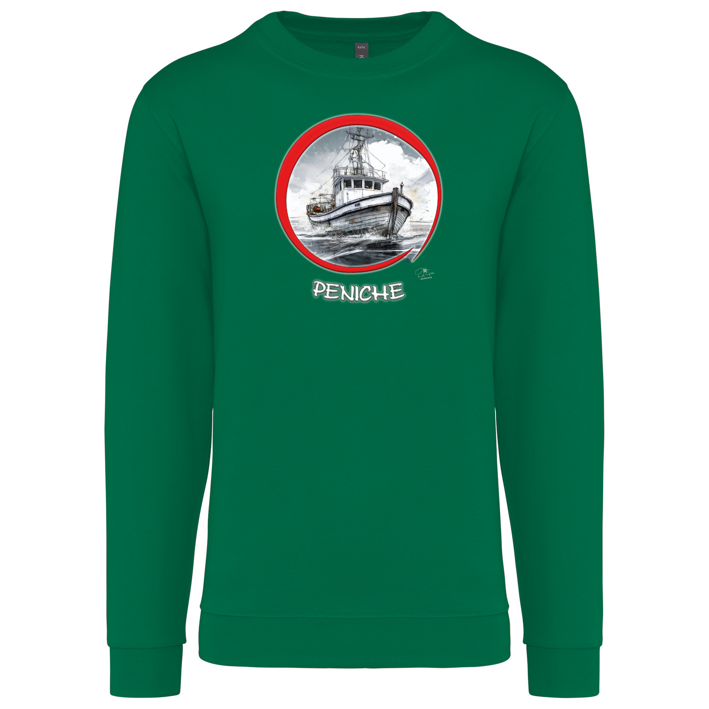 Sweatshirt Kariban sem Capuz Traineira Peniche