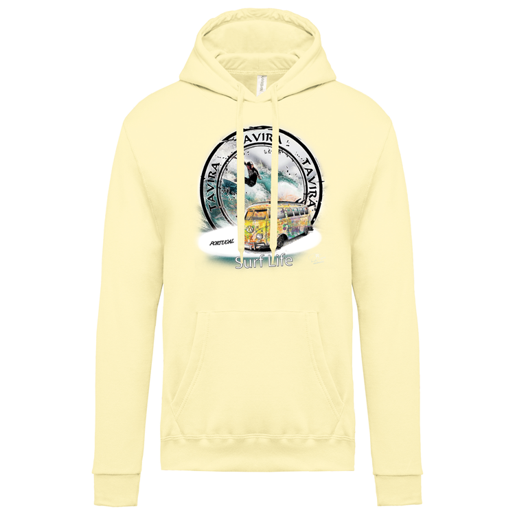 Sweatshirt Kariban com Capuz Surf Life Tavira