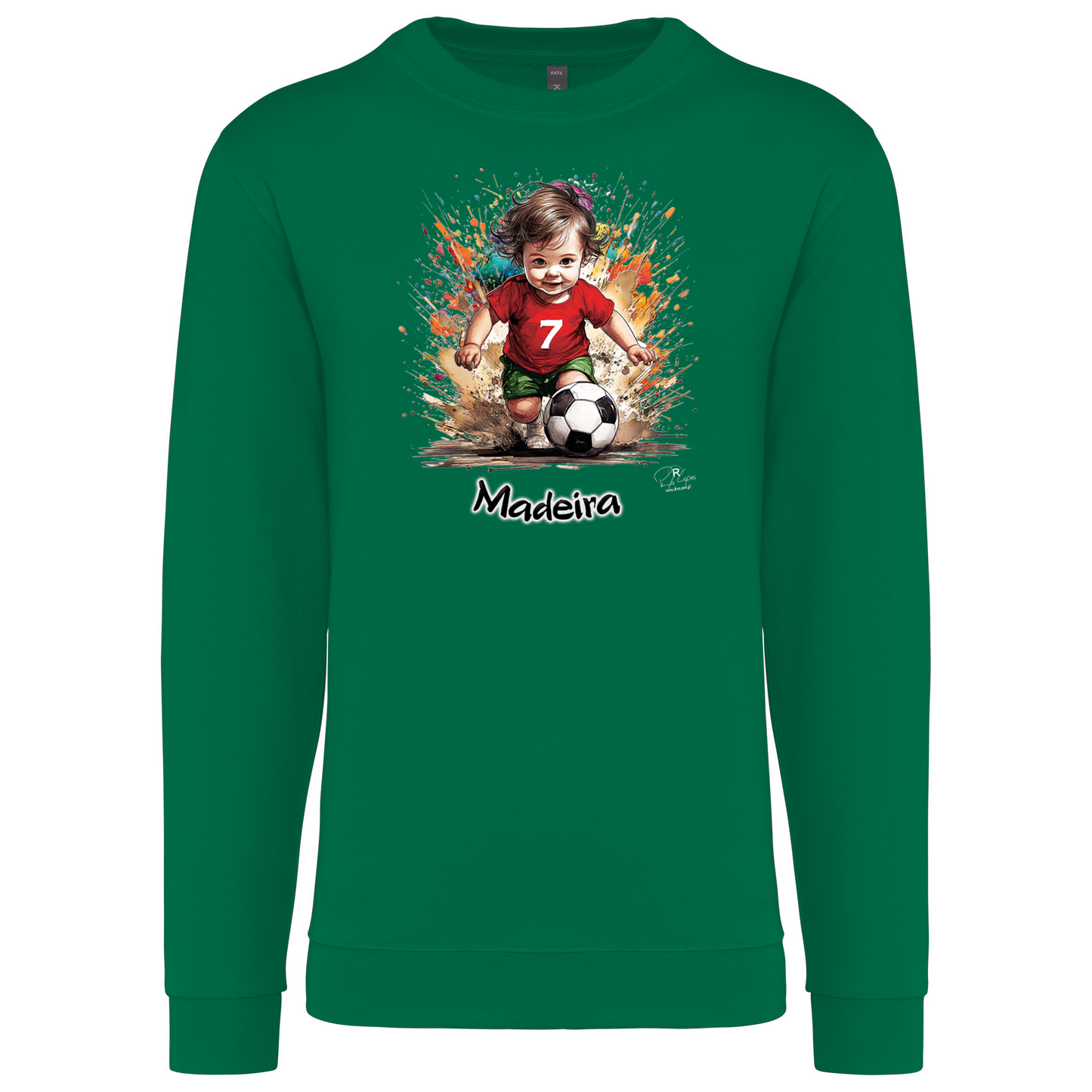 Sweatshirt Kariban sem Capuz 7 Madeira