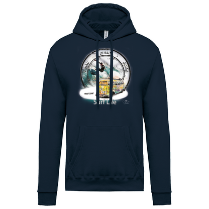 Sweatshirt Kariban com Capuz Surf Life Olhão