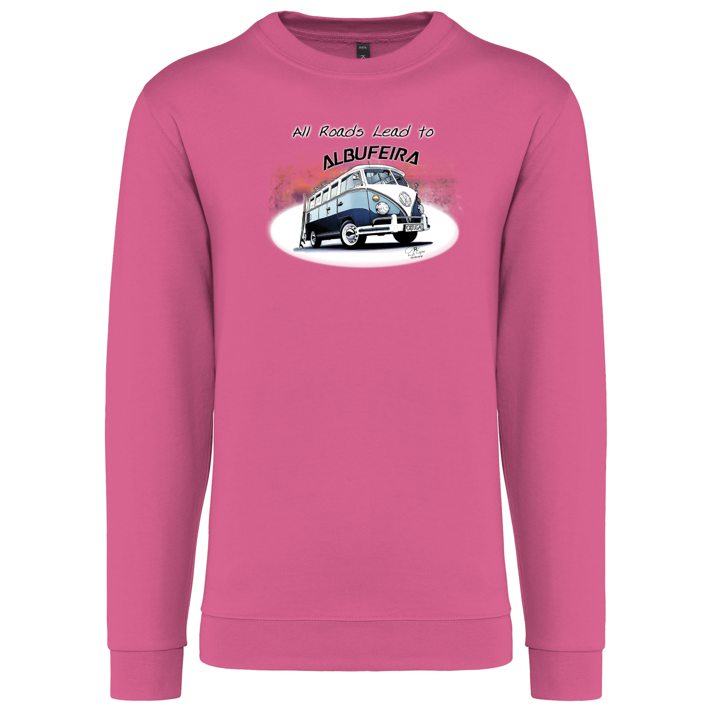 Sweatshirt Kariban sem Capuz All Roads Lead to Albufeira