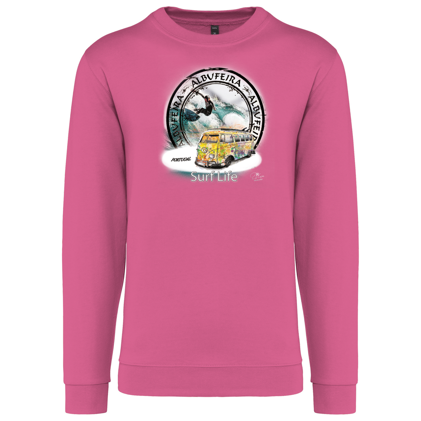 Sweatshirt Kariban sem Capuz Surf Life Albufeira