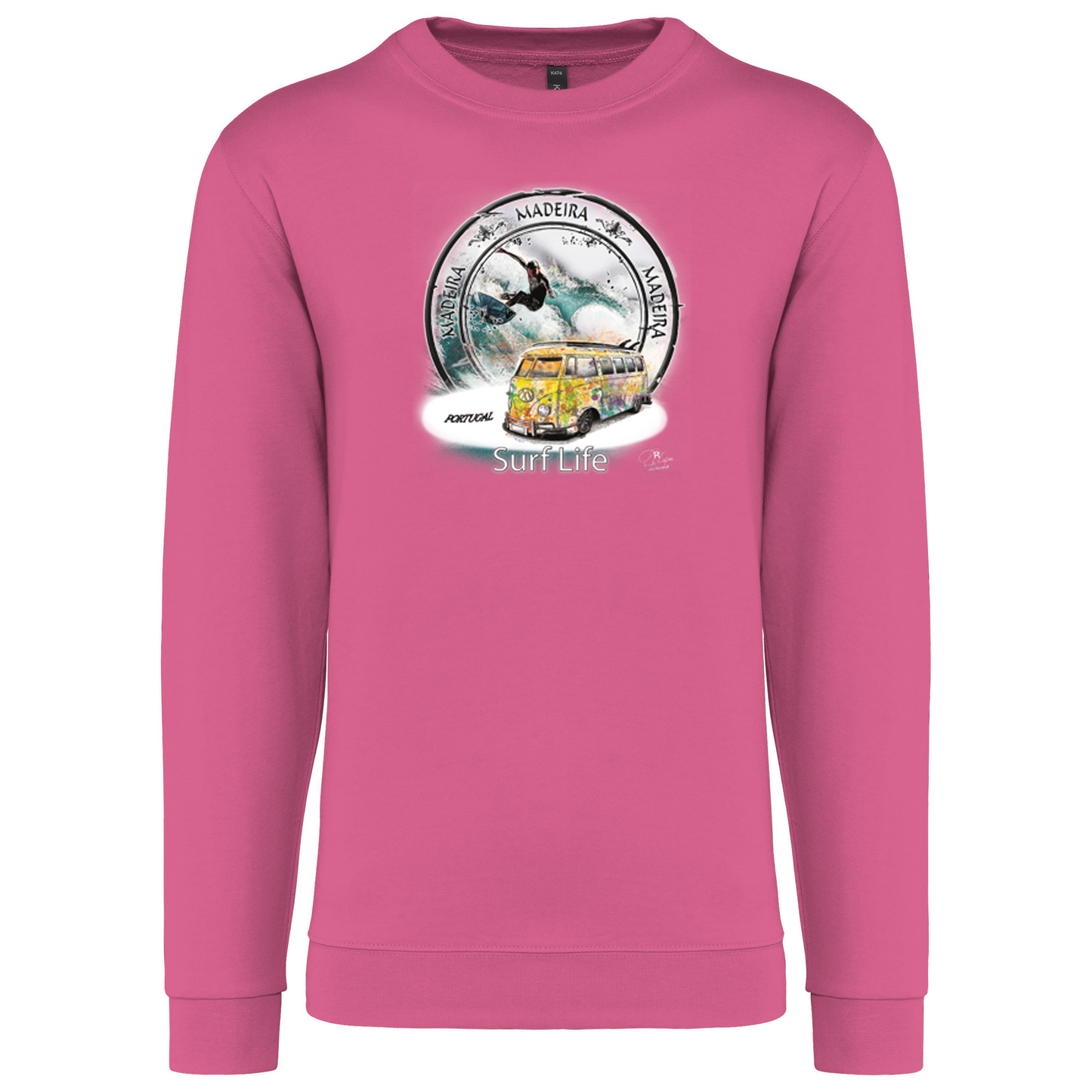 Sweatshirt Kariban sem Capuz Surf Life Ilha da Madeira