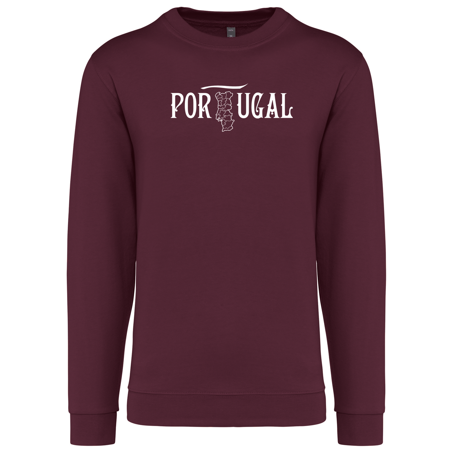 Sweatshirt Kariban sem Capuz Mapa de Portugal
