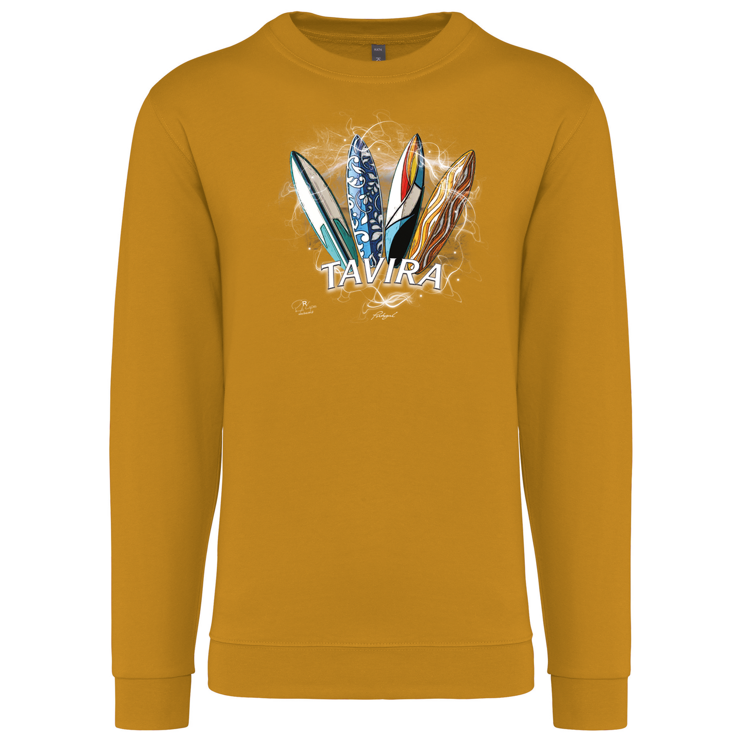 Sweatshirt Kariban sem Capuz Surfboards Tavira