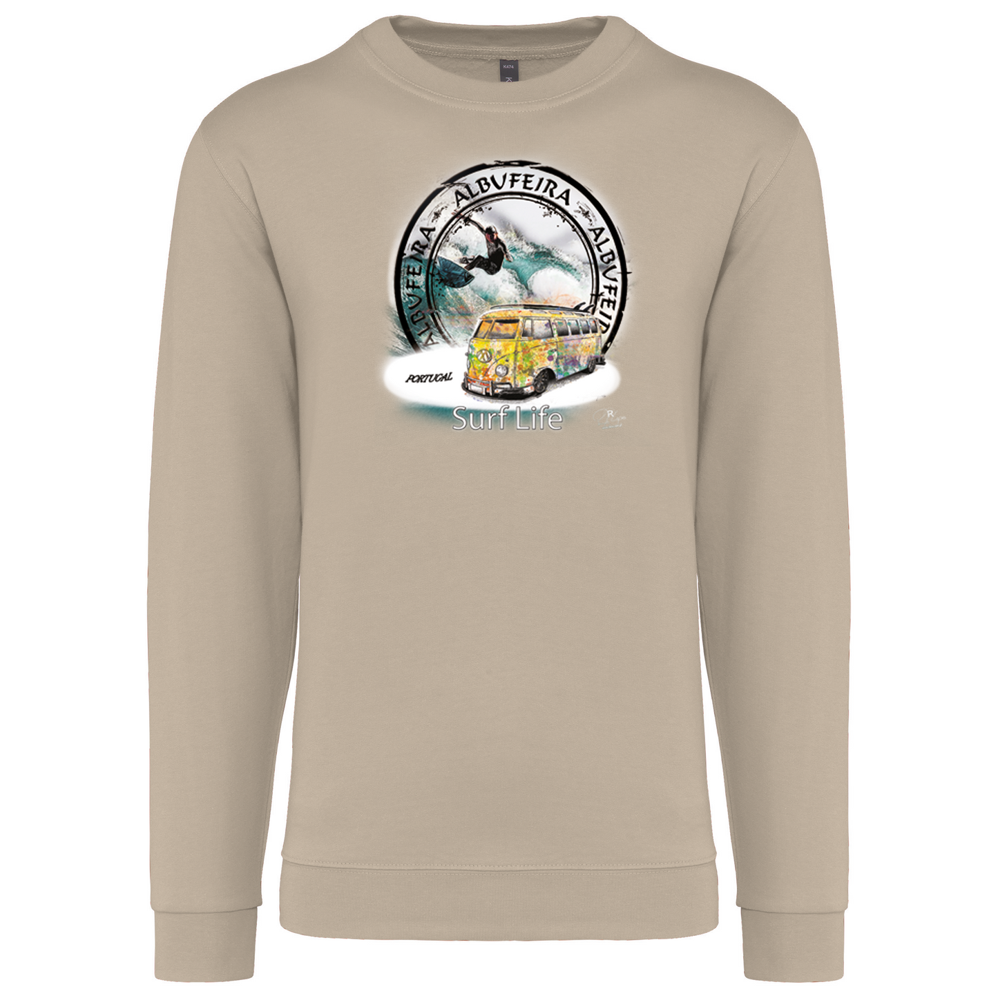 Sweatshirt Kariban sem Capuz Surf Life Albufeira