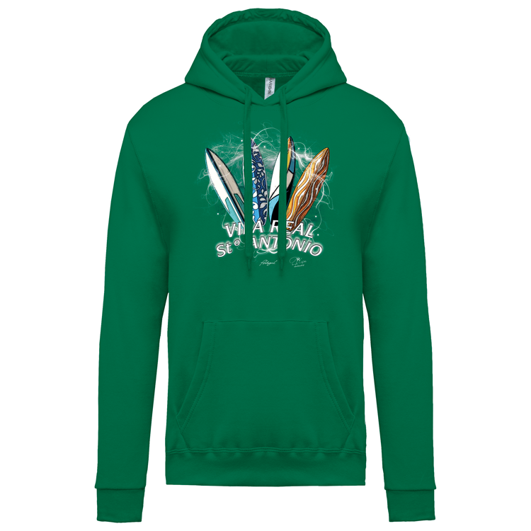 Sweatshirt Kariban com Capuz Surfboards Vila Real Stº António