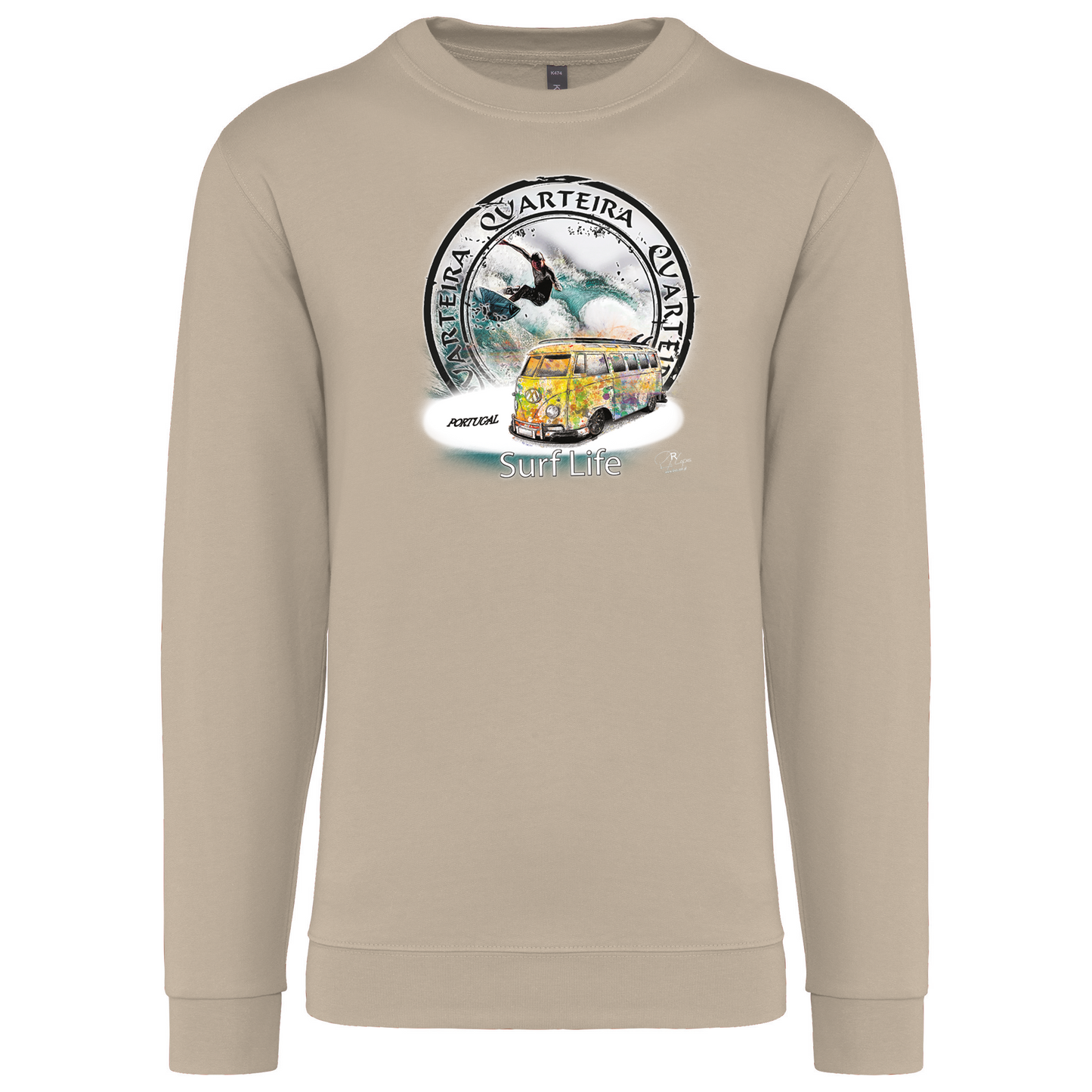 Sweatshirt Kariban sem Capuz Surf Life Quarteira