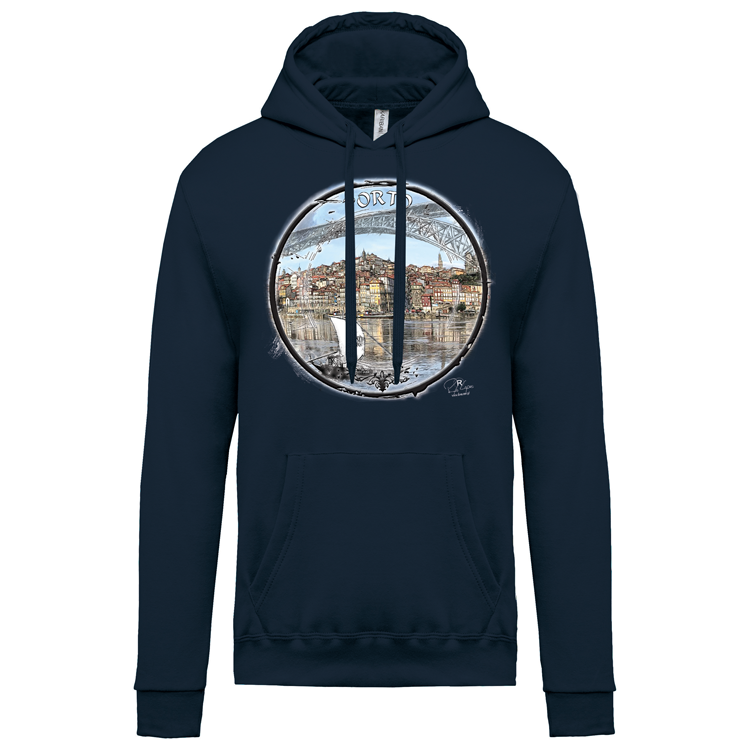 Sweatshirt Kariban com Capuz Selo Porto
