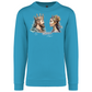 Sweatshirt Kariban sem Capuz King and Queen Óbidos