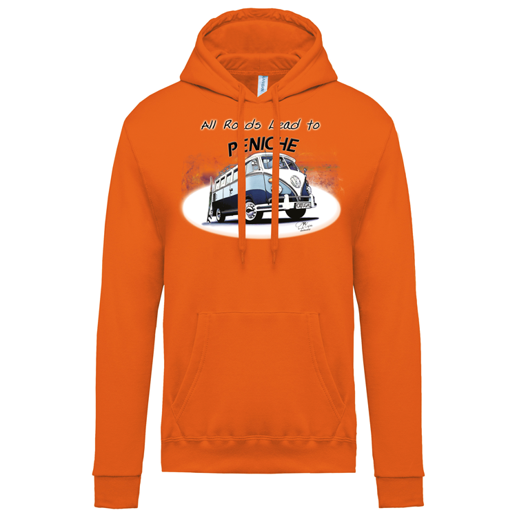 Sweatshirt Kariban com Capuz All Roads Lead to Peniche