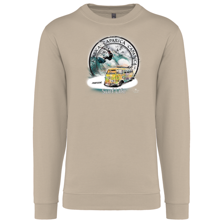 Sweatshirt Kariban sem Capuz Surf Life Caparica