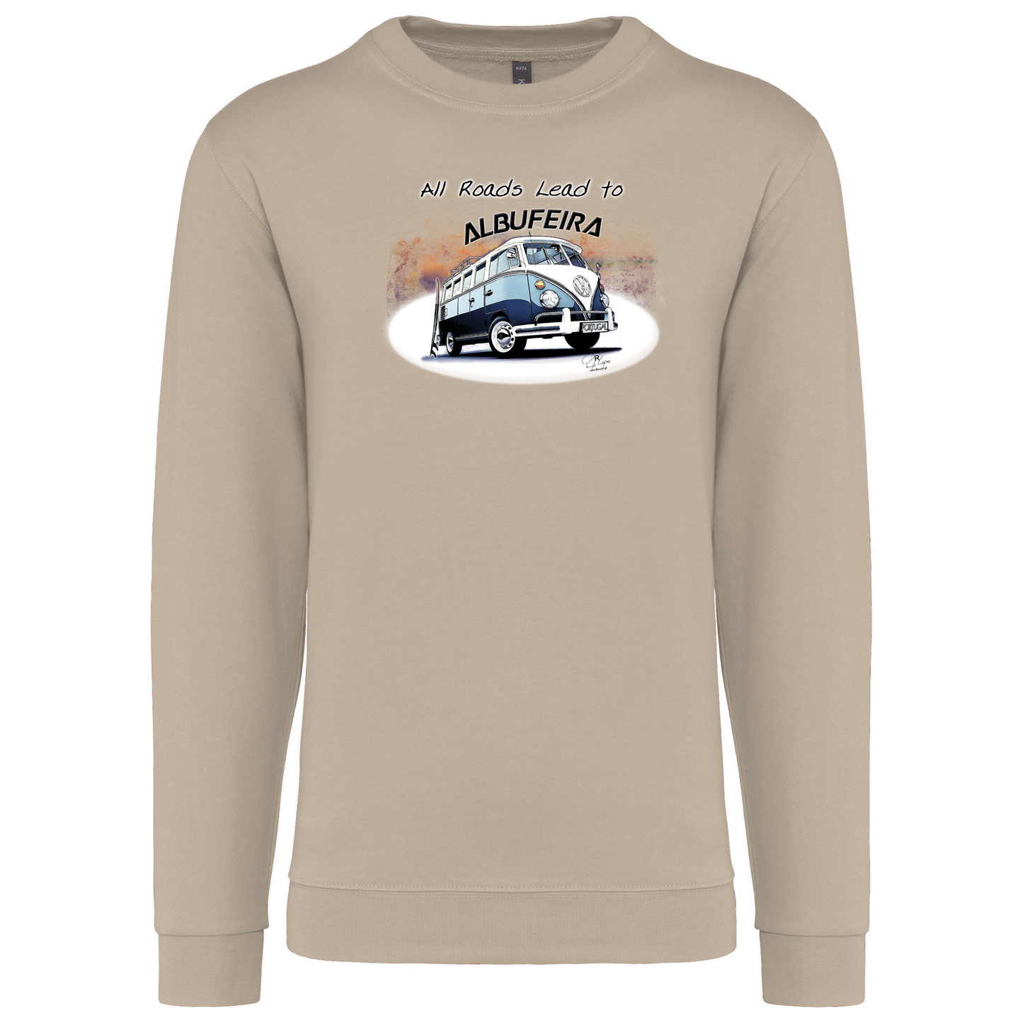 Sweatshirt Kariban sem Capuz All Roads Lead to Albufeira