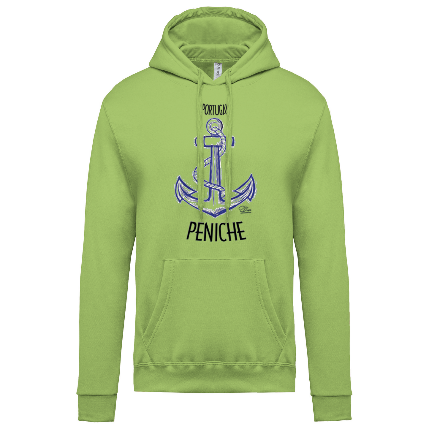Sweatshirt Kariban com Capuz Âncora Peniche