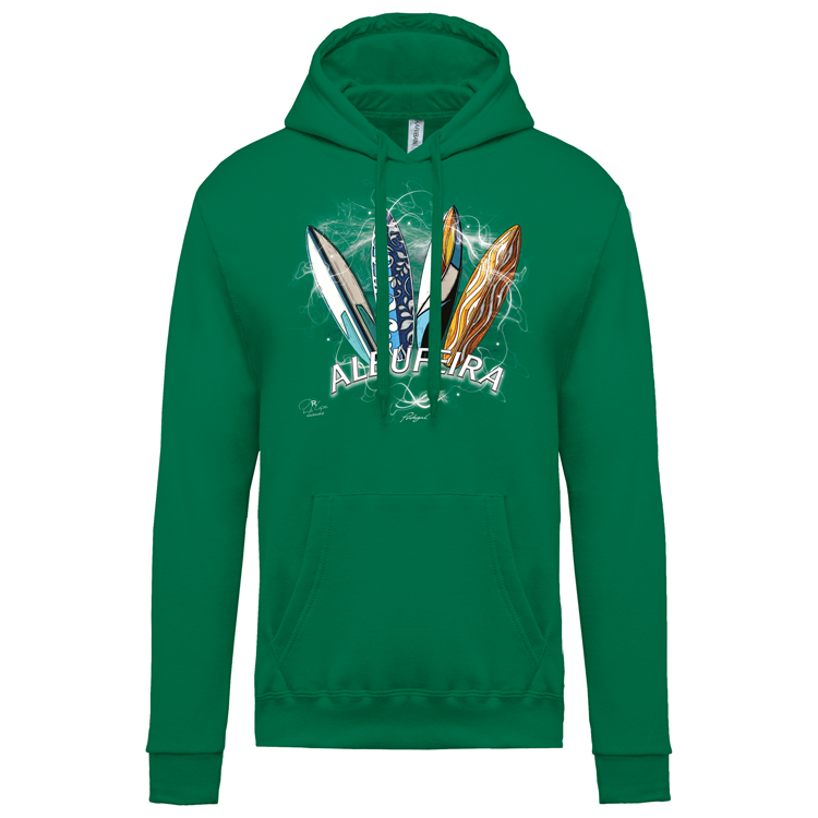 Sweatshirt Kariban com Capuz Surfboards Albufeira