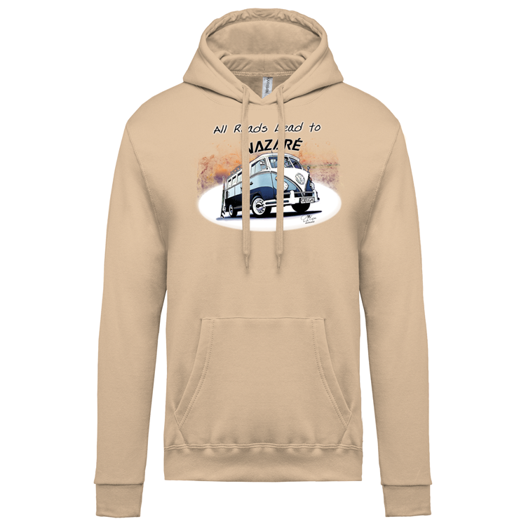 Sweatshirt Kariban com Capuz All Roads Lead to Nazaré