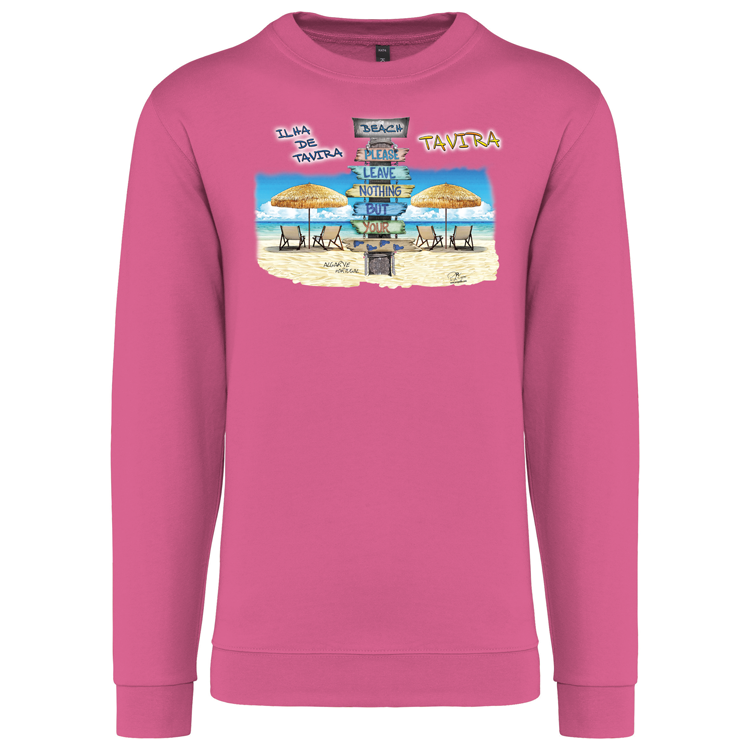 Sweatshirt Kariban sem Capuz Pegadas Tavira