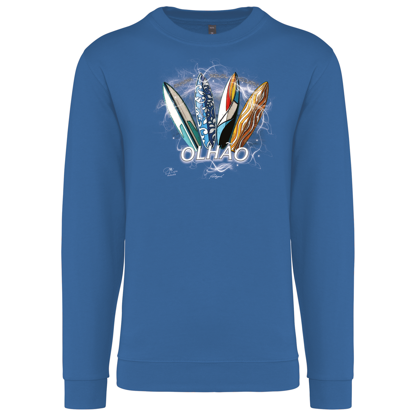 Sweatshirt Kariban sem Capuz Surfboards Olhão