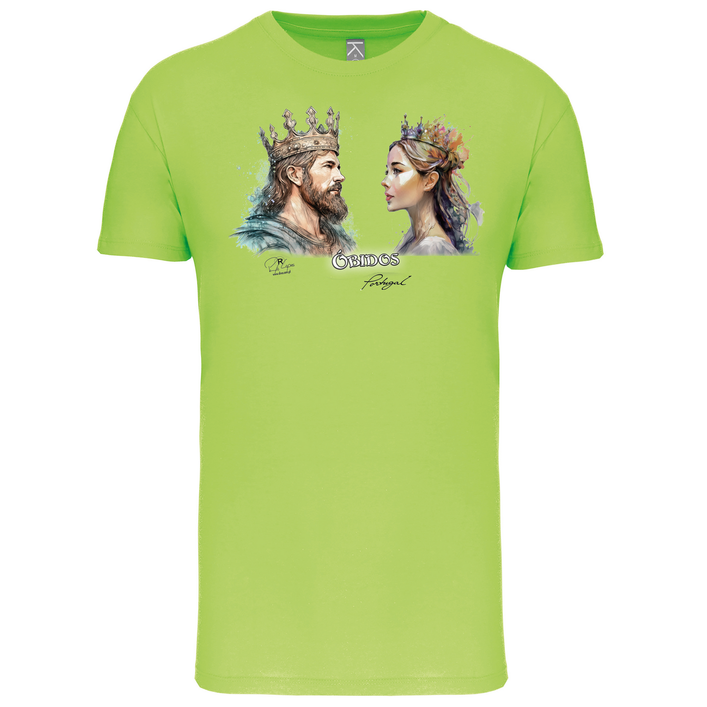 T-Shirt Algodão Biológico King and Queen Óbidos