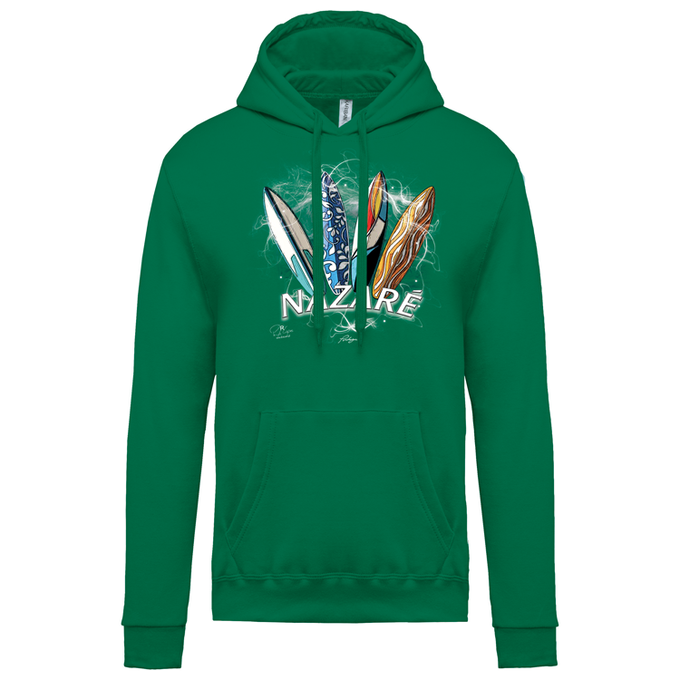 Sweatshirt Kariban com Capuz Surfboards Nazaré