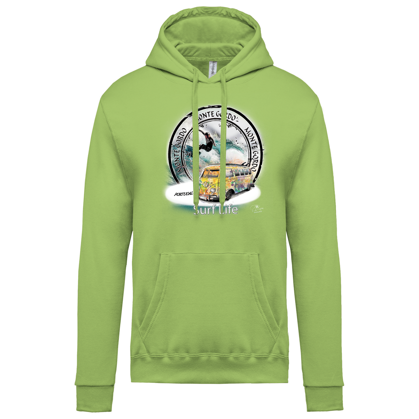 Sweatshirt Kariban com Capuz Surf Life Monte Gordo