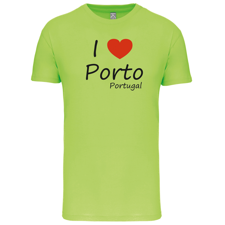 T-Shirt Algodão Biológico I Love Porto