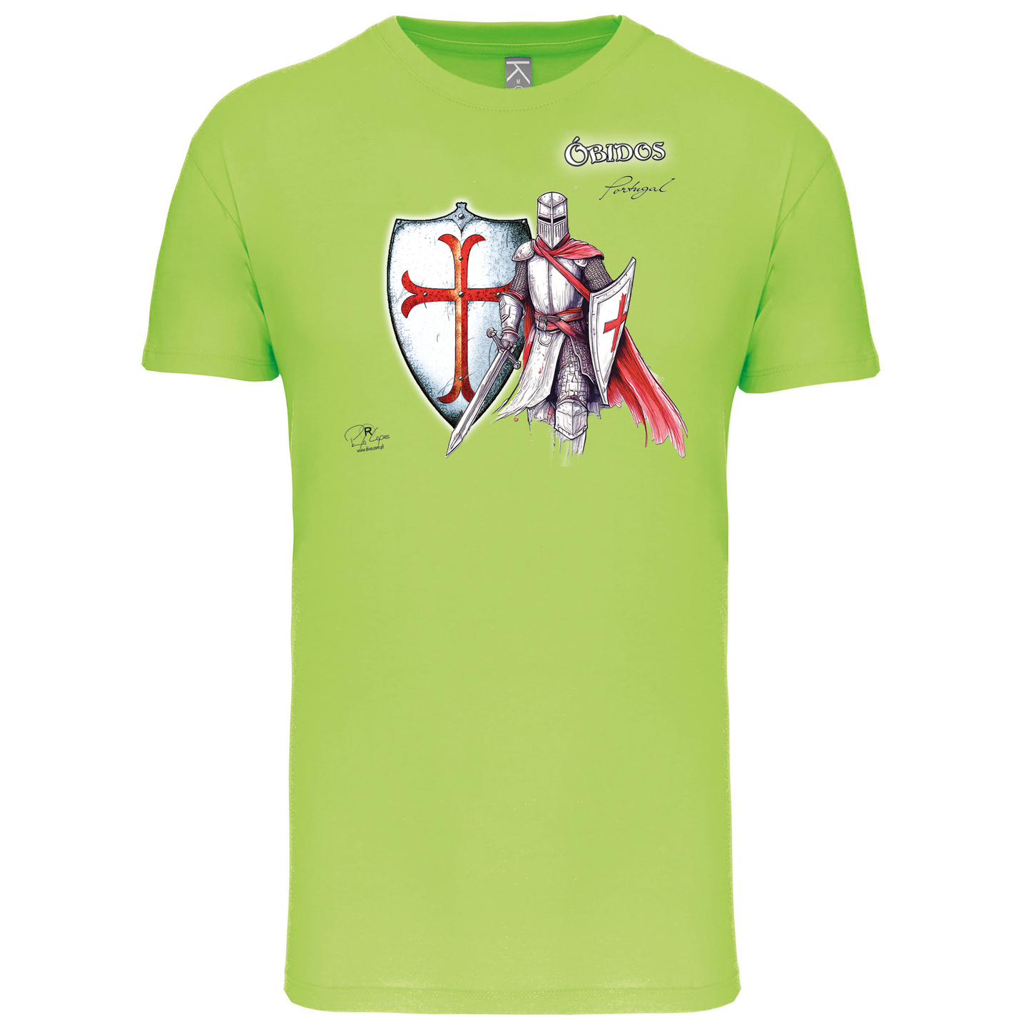 T-Shirt Algodão Biológico Templário Óbidos