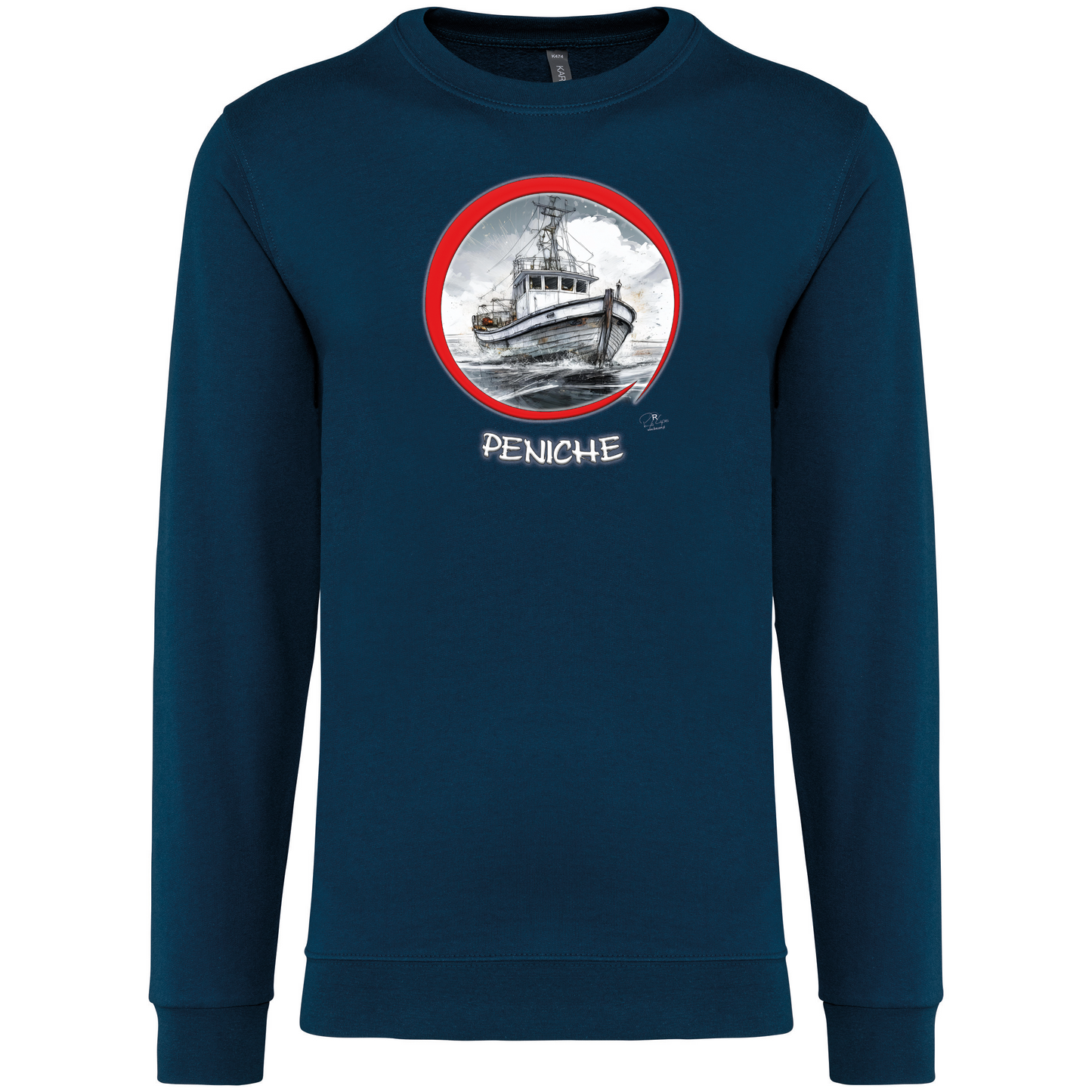 Sweatshirt Kariban sem Capuz Traineira Peniche