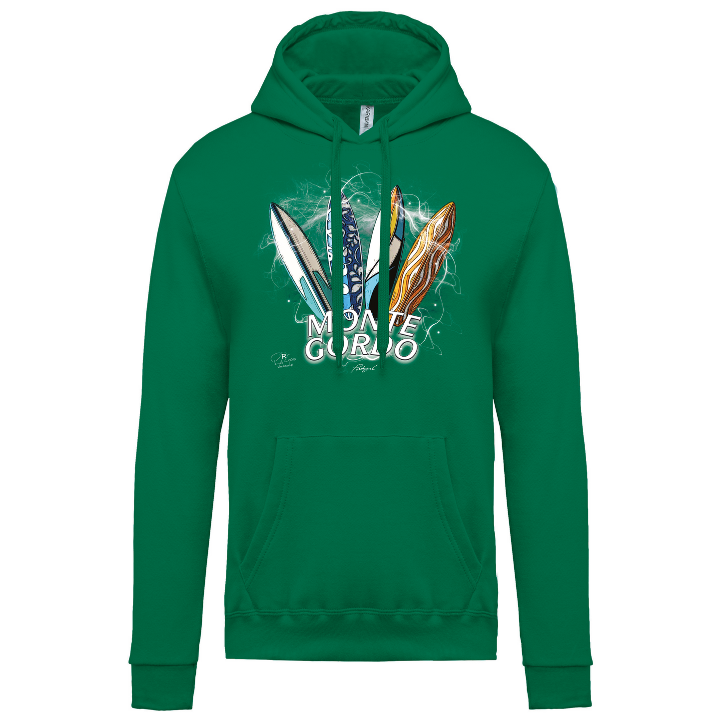 Sweatshirt Kariban com Capuz Surfboards Monte Gordo