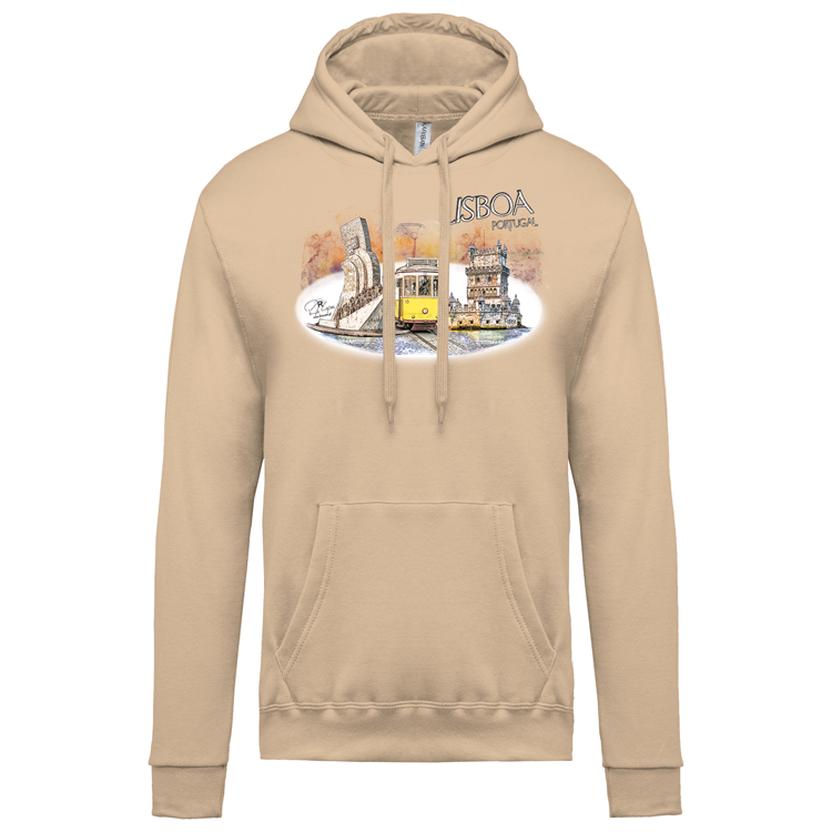 Sweatshirt Kariban com Capuz Monumentos Belém