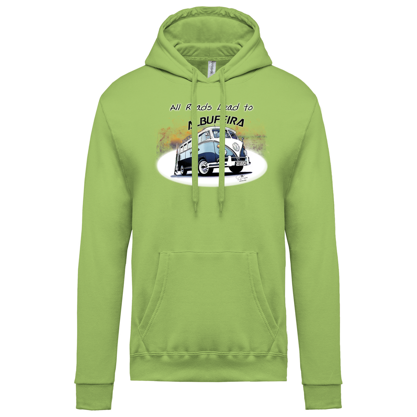 Sweatshirt Kariban com Capuz All Roads Lead to Albufeira