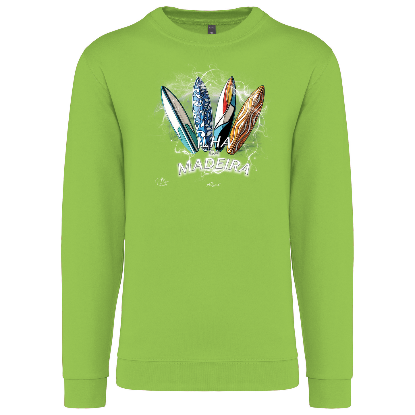 Sweatshirt Kariban sem Capuz Surfboards Ilha da Madeira