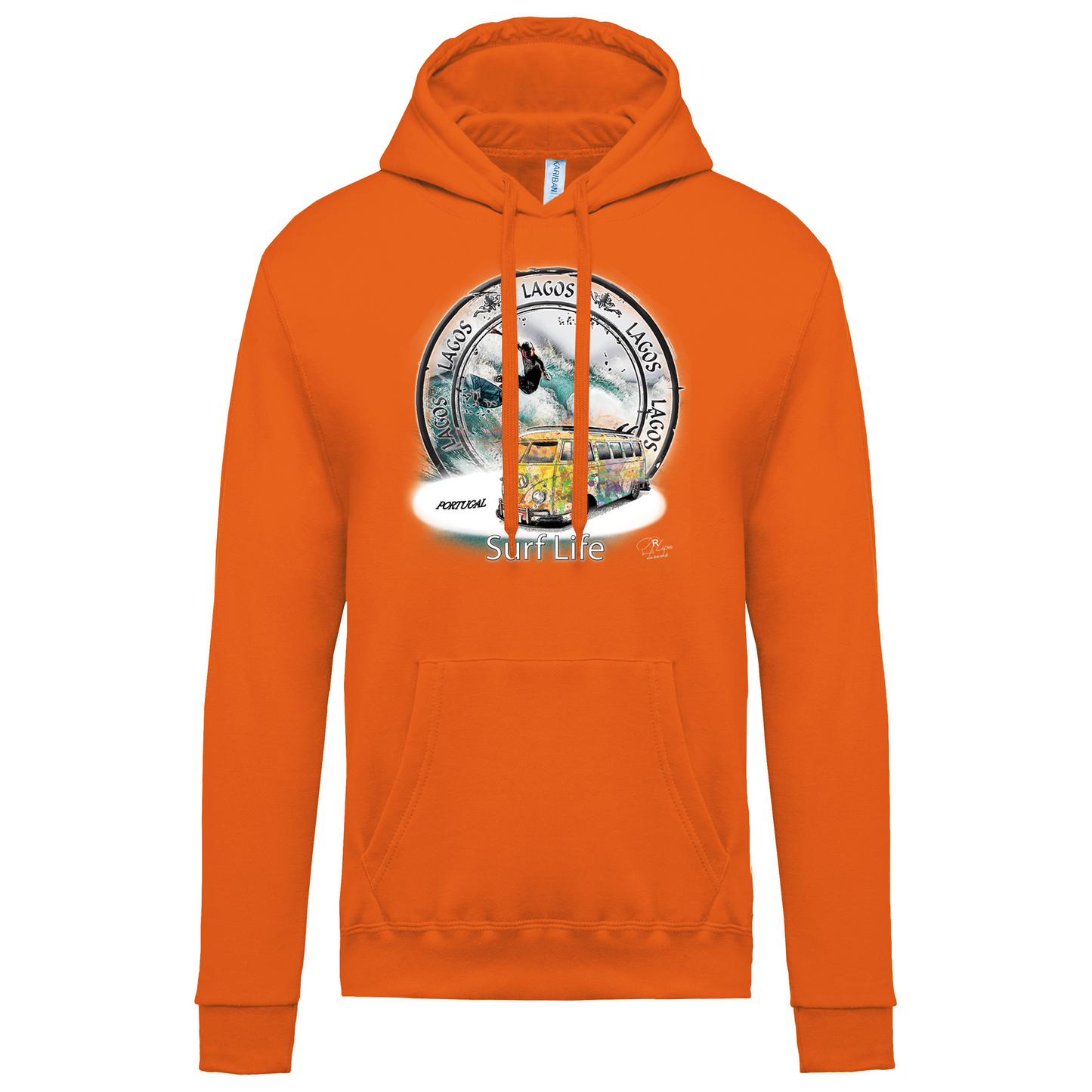 Sweatshirt Kariban com Capuz Surf Life Lagos