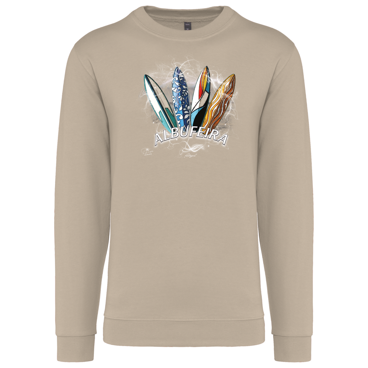 Sweatshirt Kariban sem Capuz Surfboards Albufeira