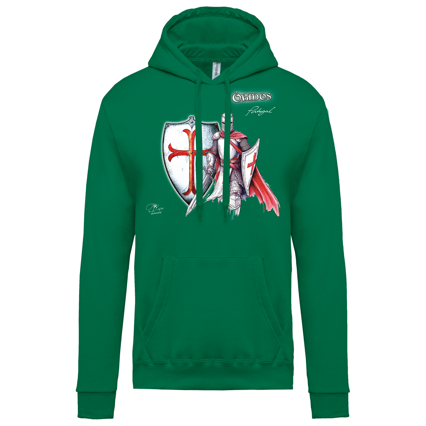 Sweatshirt Kariban com Capuz Templário Óbidos