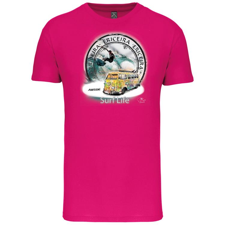 T-Shirt Algodão Biológico Surf Life Ericeira