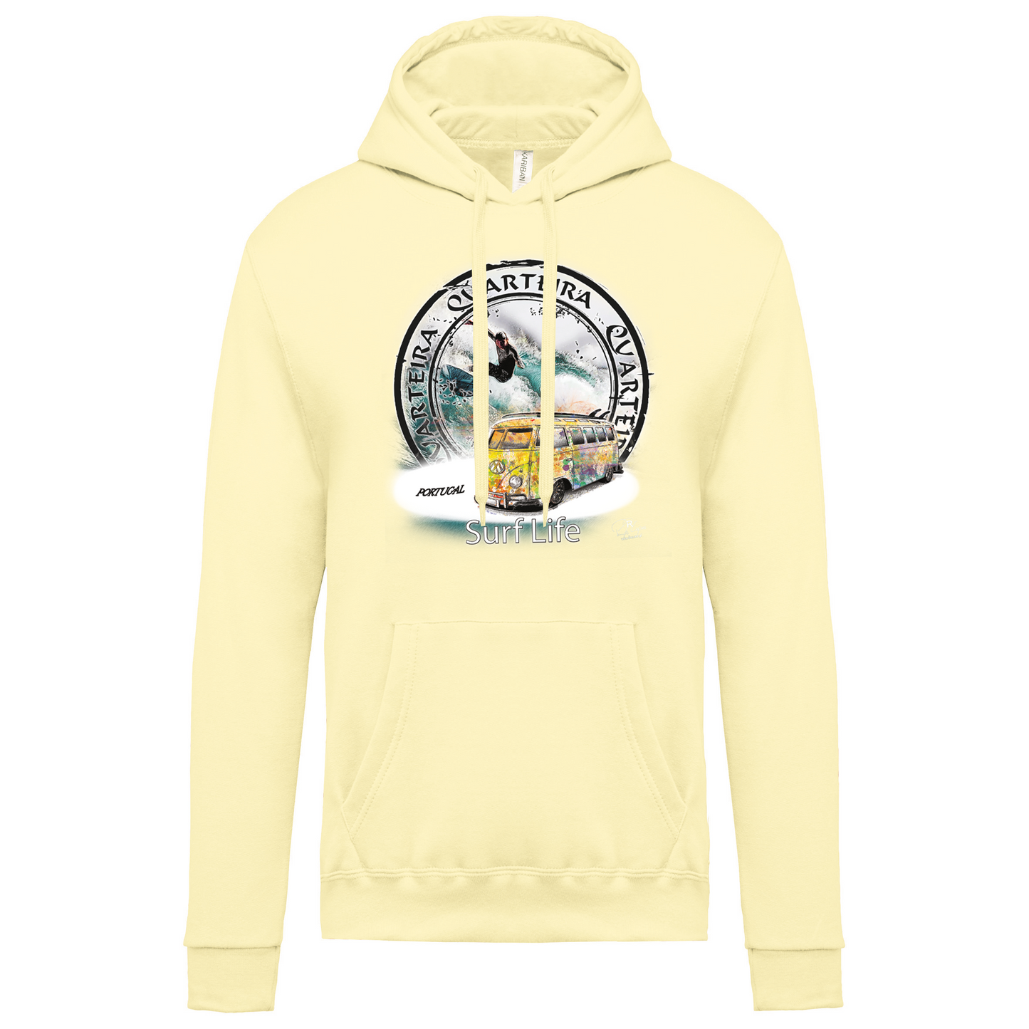 Sweatshirt Kariban com Capuz Surf Life Quarteira