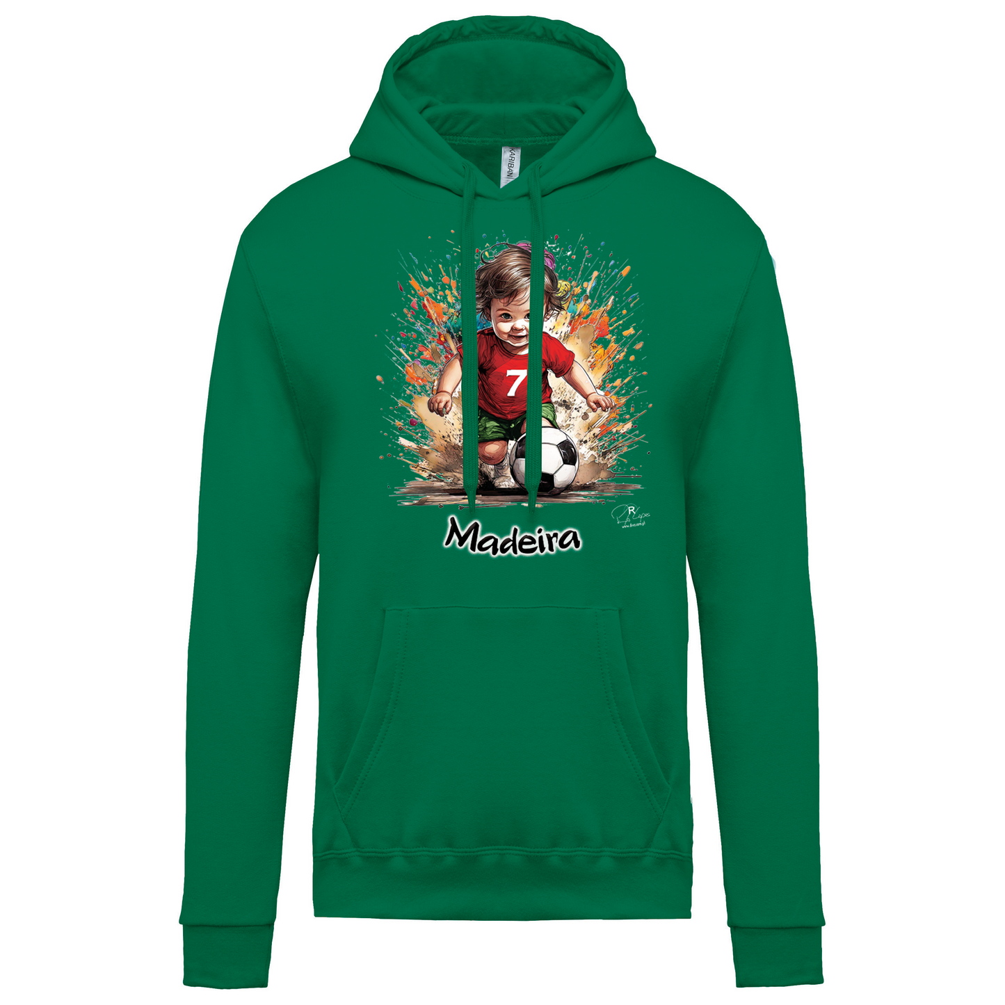 Sweatshirt Kariban com Capuz 7 Madeira