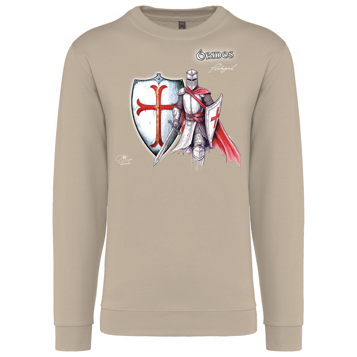 Sweatshirt Kariban sem Capuz Templário Óbidos