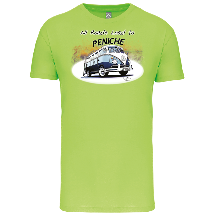 T-Shirt Algodão Biológico All Roads Lead to Peniche