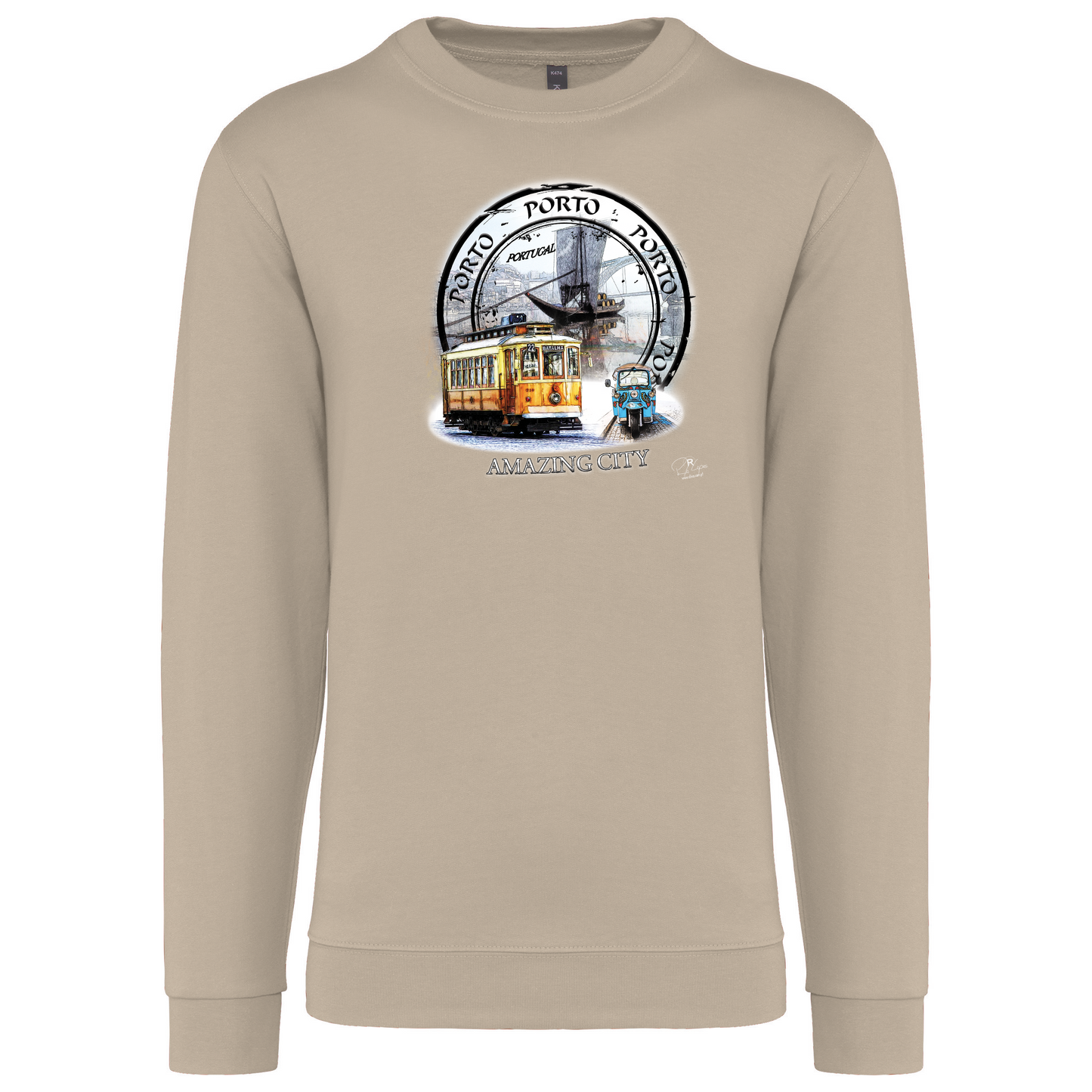 Sweatshirt Kariban sem Capuz Amazing City Porto