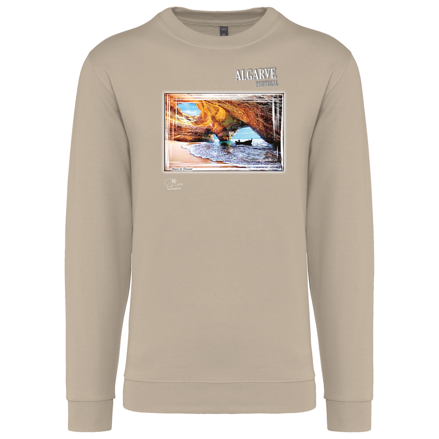 Sweatshirt Kariban sem Capuz Algar de Benagil